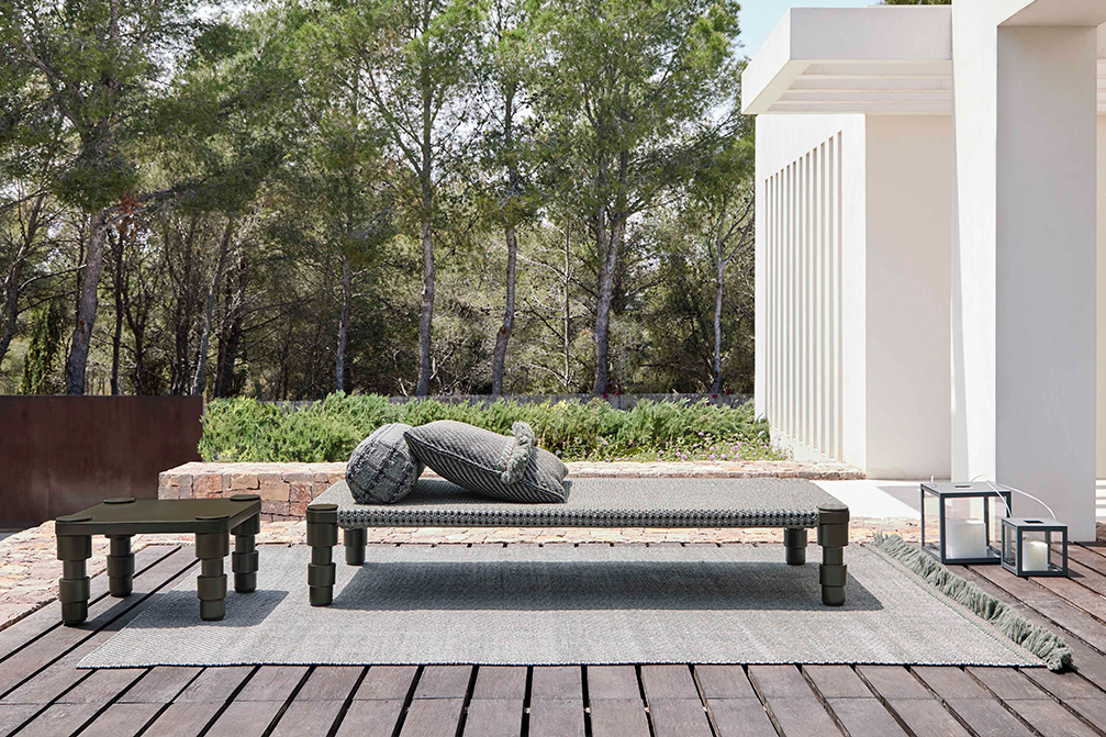 Gan Rugs Garden Layers Indian Bed Gofre Green